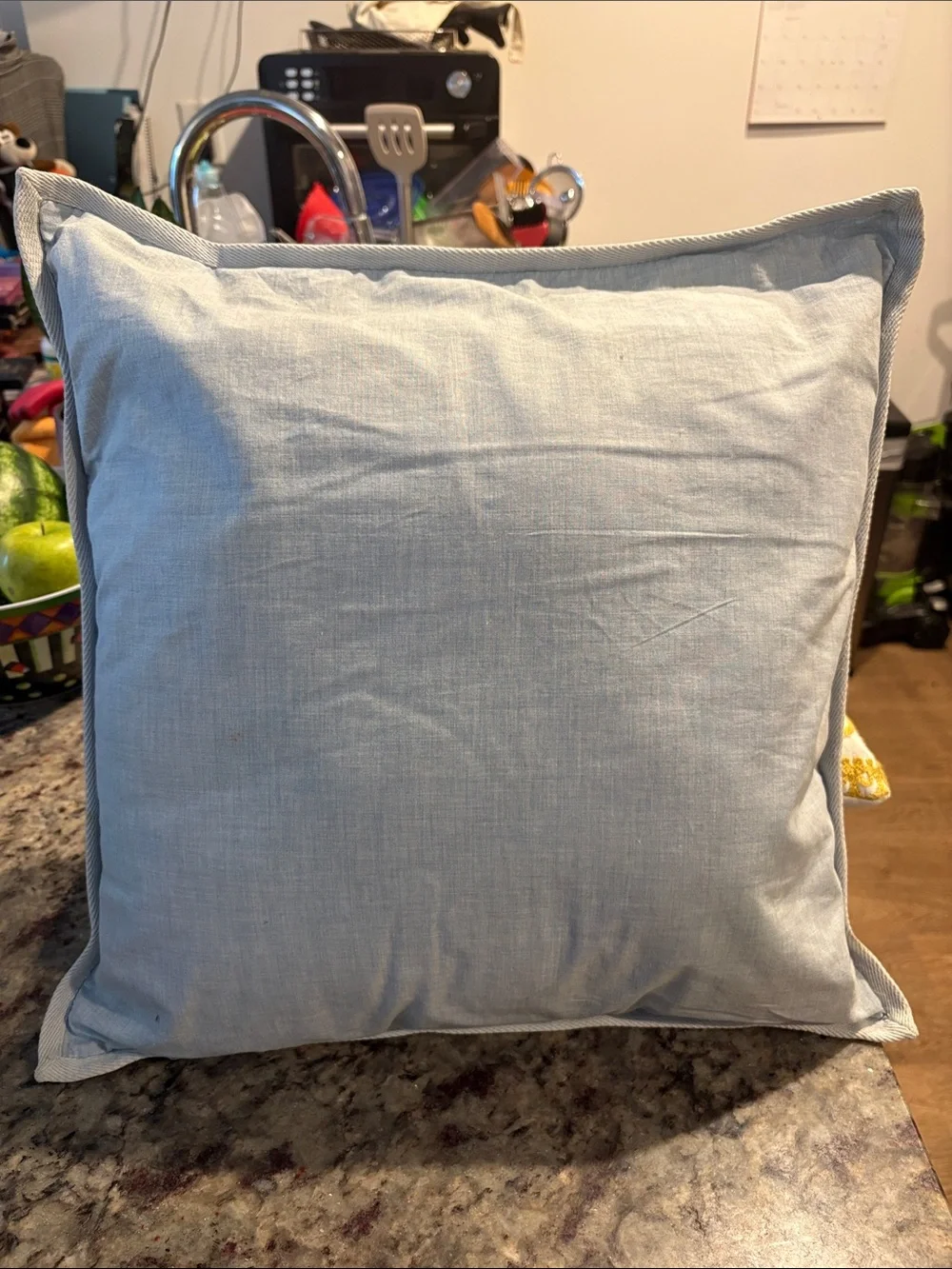 Macy's Light Blue Decorative Throw Pillow